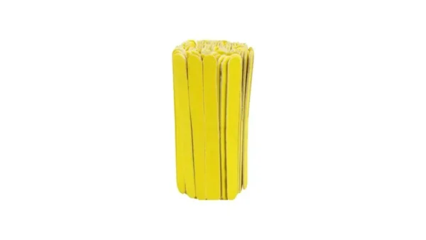MINI LIXA CANARIO 8CM 100UN
