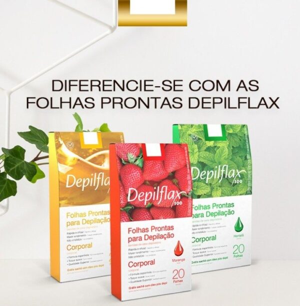 CERA FRIA FOLHAS CORPORAIS DEPILFLAX 20 FOLHAS