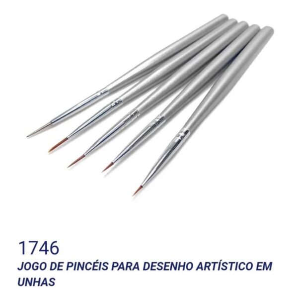 Kit pincéis santa clara 5un
