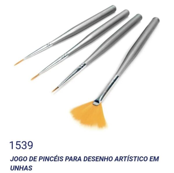 Kit pincéis 4un santa clara com espanador