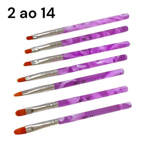 Kit pincéis 7un