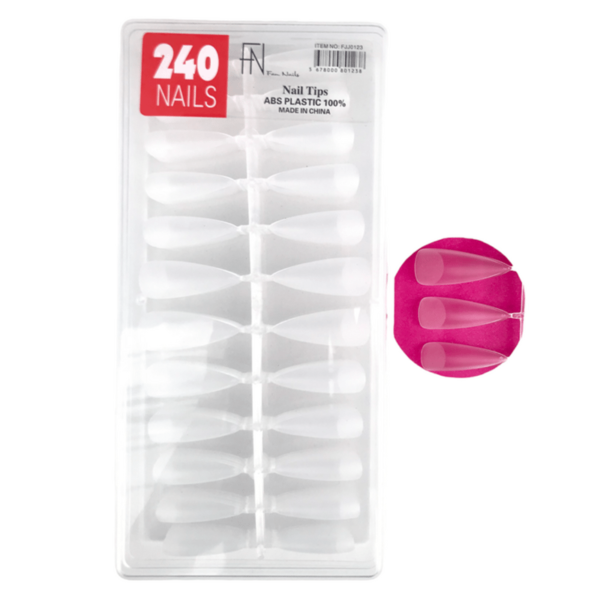 Tips Postiça de gel Bailarina Fan Nails