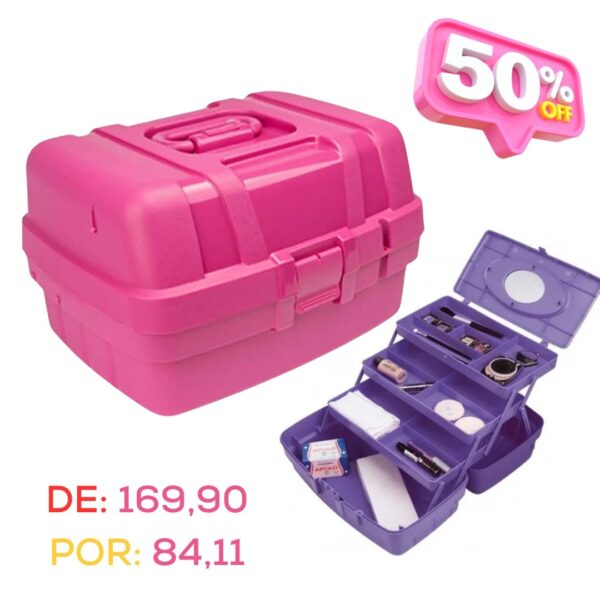 Maleta Plástica Organizadora Grande - NB