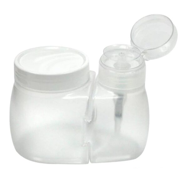 Dosador De Acetona Com Porta Algodão Santa Clara 130ml