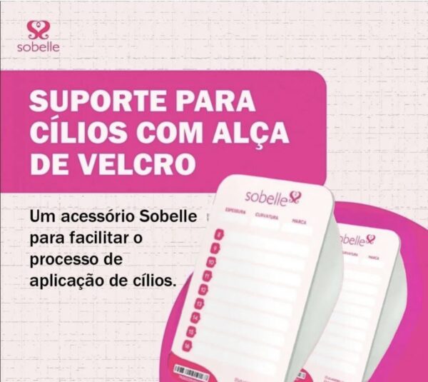SUPORTE PARA CÍLIOS COM ALÇA DE VELCRO