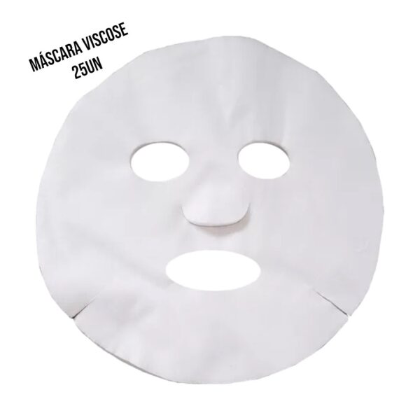 Máscara Facial Descartável Viscose 25Un