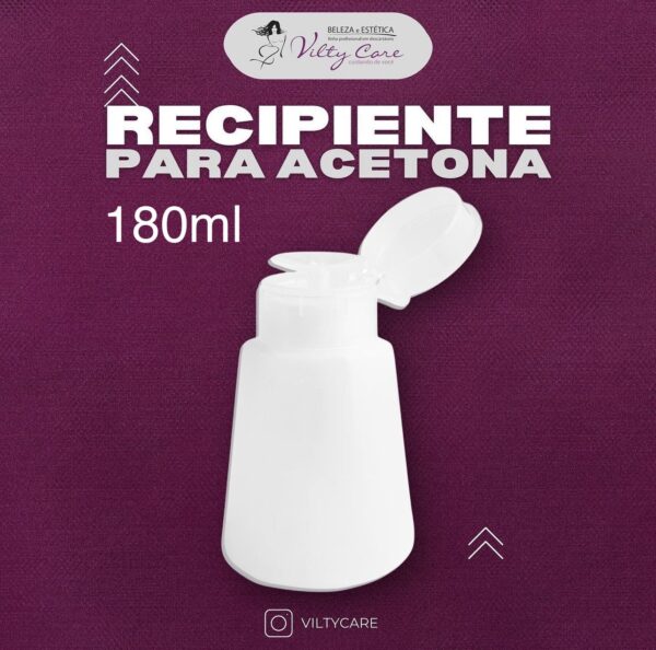 Recipiente Para Acetona 180ml