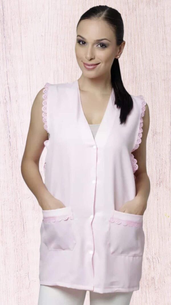 BATA EM OXFORD COM BABADO LATERAL MODELO PRINCESINHA