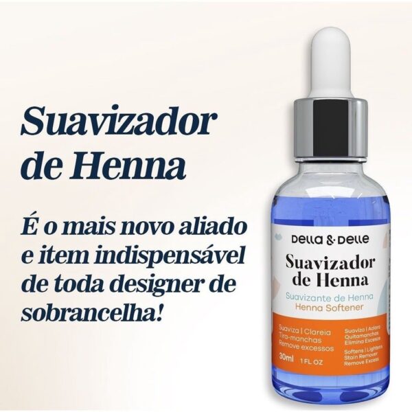 Removedor Suavizador de Henna 30ml - Della e Delle