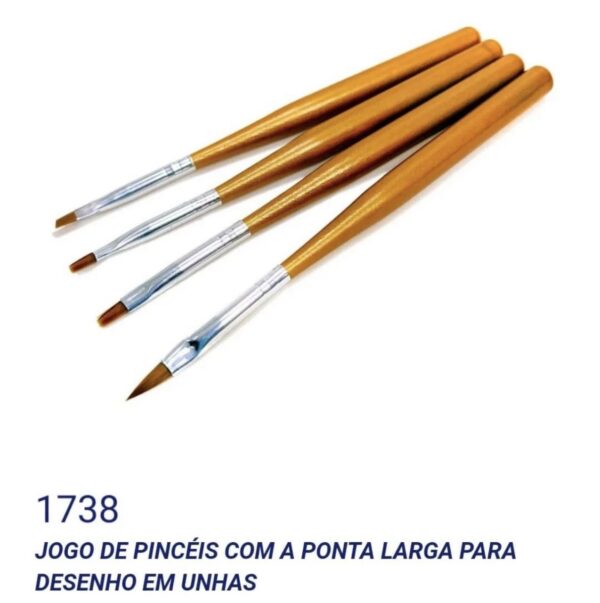 Pincel ponta larga santa clara