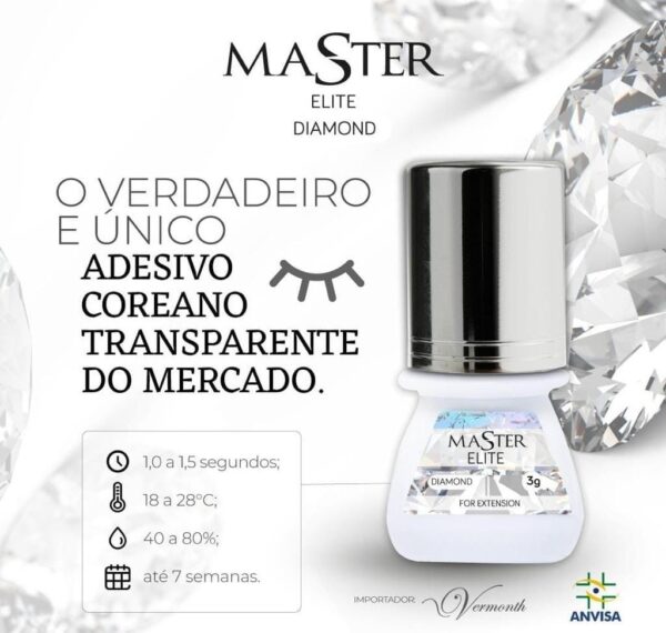 Cola Diamond Master Elite Extensão Cílios 3ml