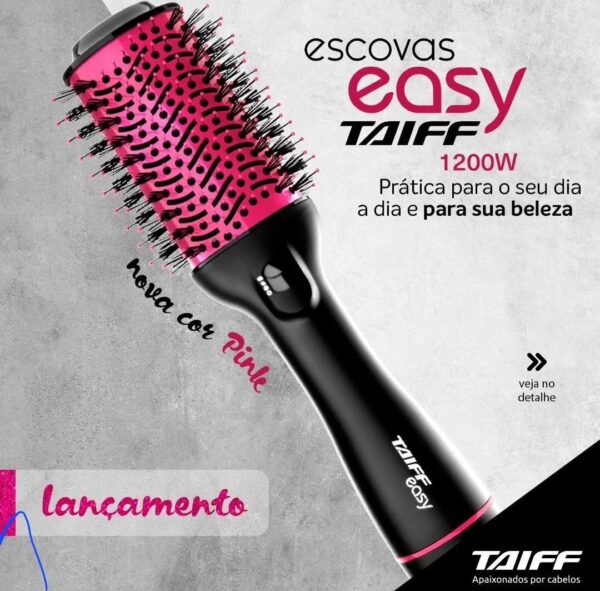 Escova Secadora Taiff Easy Pink 127v